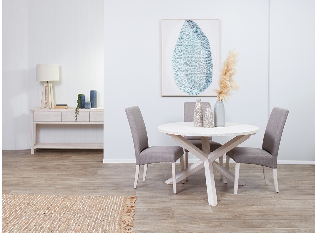 Ocean Grove 1200 Round Dining Table & Grove Chairs x 4